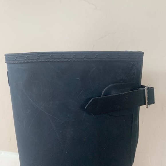 Tall Navy Hunter Wellington Boots 6M/7F - Picture 8 of 11